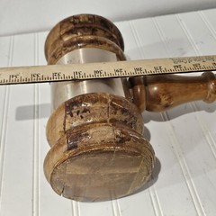 Citi Sell HUGE 1978 Solid Wood Gavel Judge Auctioneer Mallet Hammer R.KOVHCEVICH