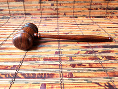 BEAUTIFUL HARDWOOD GAVEL – HARDWOOD HAMMER, NICE!!!!