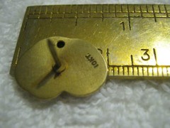 1990s DADE COUNTY CIRCUIT COURTS 25 Year 10KT Gold & Emerald Service Pin w/ Box