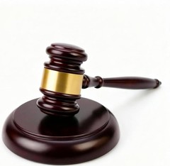 Wooden Gavel with Sound Block Set Judge Auction Law Gavel & Sounding Block