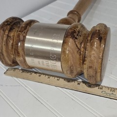 Citi Sell HUGE 1978 Solid Wood Gavel Judge Auctioneer Mallet Hammer R.KOVHCEVICH