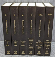 Lot of 6 McKinney’s Consolidated Laws of New York Annotated Volumes Book 6, 17.5
