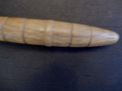 Vintage Handmade Rubber Wood Gavel Tagged 1971 from Estate Collection