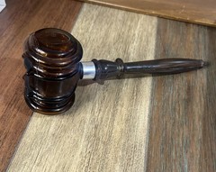 Vintage Brown Glass Cologne Gavel