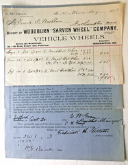 COURT OF INSOLVENCY 1883 Document Insolvent Debtor to Woodburn Sarven Wheel Co.