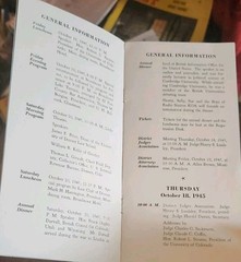 Vintage Program 48th Annual Meeting Of The Colorado Bar Association 1945
