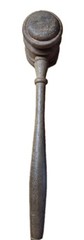 Wooden Judges Gavel – Collectible. Brown /Walnut Wooden Color. 10″×3″ Unbranded