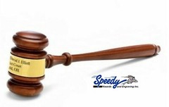 GAVEL 10″ GENUINE WALNUT JUDGE LAWYER PRESIDENT PERSONALIZED FAST SHIPPING