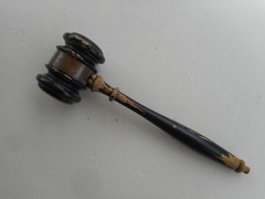 1955 AHAA American Animal Hospital Association Veterinary Judge Gavel Hammer