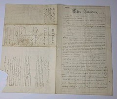 1866 Indenture official Document Boonton NJ Between Benjamin Thomas Hammonds