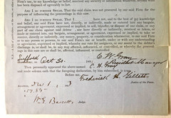 COURT OF INSOLVENCY 1883 Document Insolvent Debtor to Woodburn Sarven Wheel Co.