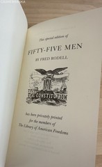 Fifty-Five Men Fred Rodell Palladium Press Library of American Freedoms Leather