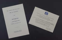 1957 American Bar Lawyer Convention ABA Banquet Edinburgh Scotland UK Seat Plan