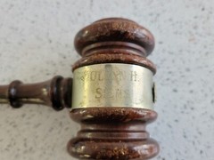 Judge Gavel Vintage Wood Wooden Mallet Court Law Lawyer Legal Office