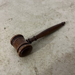 Solid Wood Gavel Hammer Mini Judge Gavel Auction Court Mallet 5”