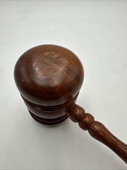 Judges Wood Gavel Authentic Wooden Judge Vintage Solid 12 Inches Excellent Cond.