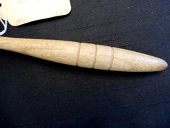 Vintage Handmade Persimmon Wood Gavel from Estate Collection