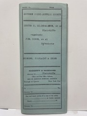 1932 New York Supreme Court Suffolk County Legal Document Summons Complaint