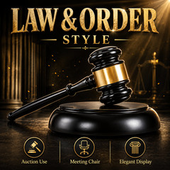Black Wooden Auction Gavel Set Judge Hammer Sound Block Office Decor Gift Base