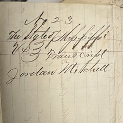 1876 Mississippi Original Case Document Aiding a Fugitive After Officer Shooting