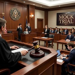 Durable Wooden Gavel with Matching Sound Block