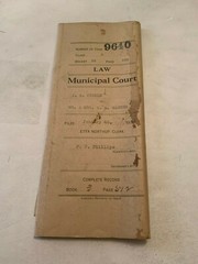 January 20 1941 Municipal Court Record Marshalltown Iowa