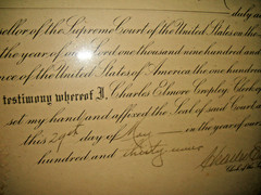 Antique U.S. Supreme Court Appointment Document New York 1930’S RARE Borduer