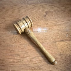 Wooden Gavel Judge Lawyer Legal Collectible Courtroom Hammer