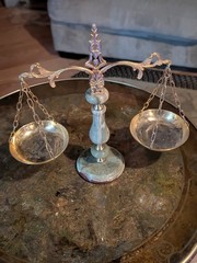 Brass Scales of Justice Lawyers Legal Decorative Collectible