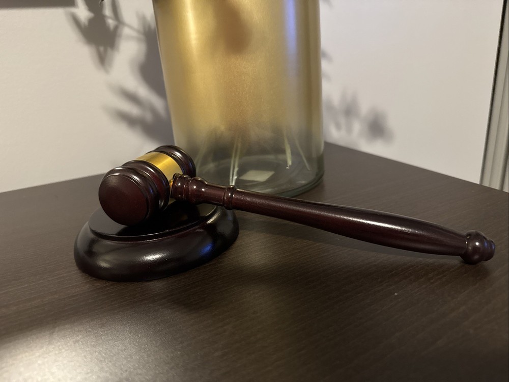 Wooden Gavel and Block Set, Wooden Gavel and Sound Block Set for Lawyer Gift