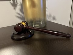 Wooden Gavel and Block Set, Wooden Gavel and Sound Block Set for Lawyer Gift