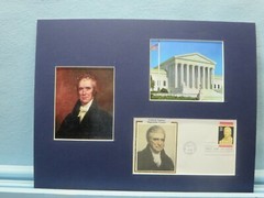 Supreme Court Chief Justice John Marshall and the First day Cover of his stamp