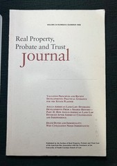 Vintage American Bar Association Journal Property, Probate, Trust V34 1-4 1999