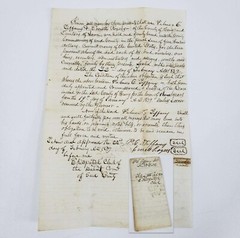1839 Iowa Territory Henry County Justice of the Peace Bond of Oath HDCJP3909