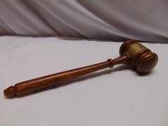 vintage Wooden Gavel Business Advisory Council Honorary Chairman 10″ long