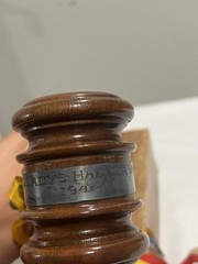 Vintage Horn Gavel Order Of The Eastern Star Worthy Matron Masons 1941 Georgia