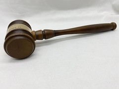 Vintage 1971 Judge A. Turner D.A. Office 9” Gavel