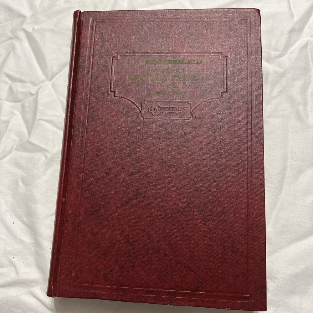American Casebook Series Personal Property Bigelow 1942 3rd Edition