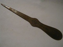 Bronze Letter Opener Clarence O’Brien, Patent Attorney Author, Active 1924-1943