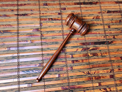 BEAUTIFUL HARDWOOD GAVEL – HARDWOOD HAMMER, NICE!!!!