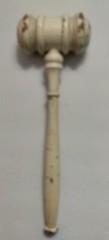 Vintage Wooden Gavel Auctioneer Judge President Chairwoman Solid Wood 10″ Long