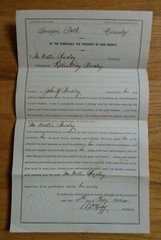 Antique 1902 Guardianship Document-Polk County Ga-Barclay-Hogg-Court Seal