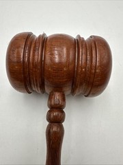 Judges Wood Gavel Authentic Wooden Judge Vintage Solid 12 Inches Excellent Cond.