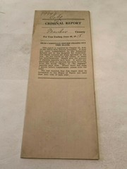 Criminal Report Marshall County Iowa For Year Ending June 30 1918