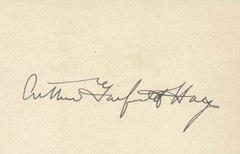 ARTHUR GARFIELD HAYS – SIGNATURE(S)