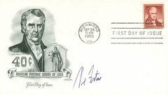 ABE FORTAS – FIRST DAY COVER SIGNED