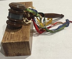 Vintage Horn Gavel Order Of The Eastern Star Worthy Matron Masons 1941 Georgia
