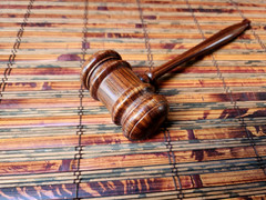 BEAUTIFUL HARDWOOD GAVEL – HARDWOOD HAMMER, NICE!!!!