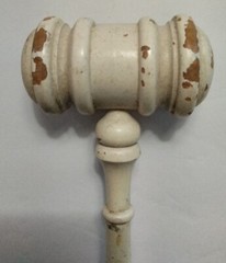 Vintage Wooden Gavel Auctioneer Judge President Chairwoman Solid Wood 10″ Long