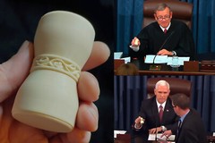 United States Senate gavel – heavy hand-shaped replica – exact size and weight